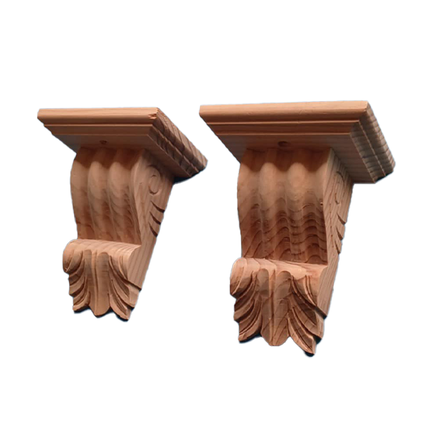 Pair C25 Pine Corbels,top blocks, keys fitted screws C25 TB1 Pair C25 Pine Corbels,top blocks, keys fitted screws C25 TB1